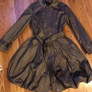 Samuel Dong Bubble Hem Trench Coat 